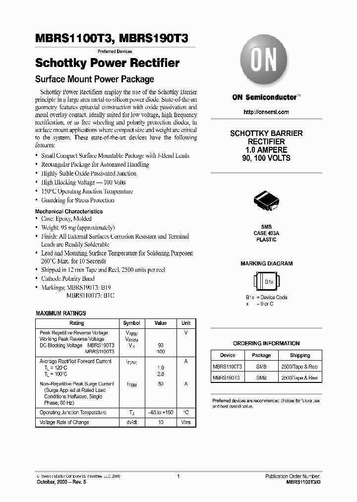 MBRS1100T3_1150128.PDF Datasheet