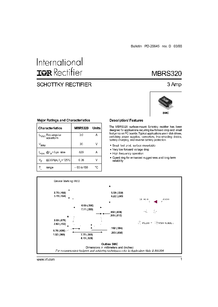 MBRS320_1275278.PDF Datasheet