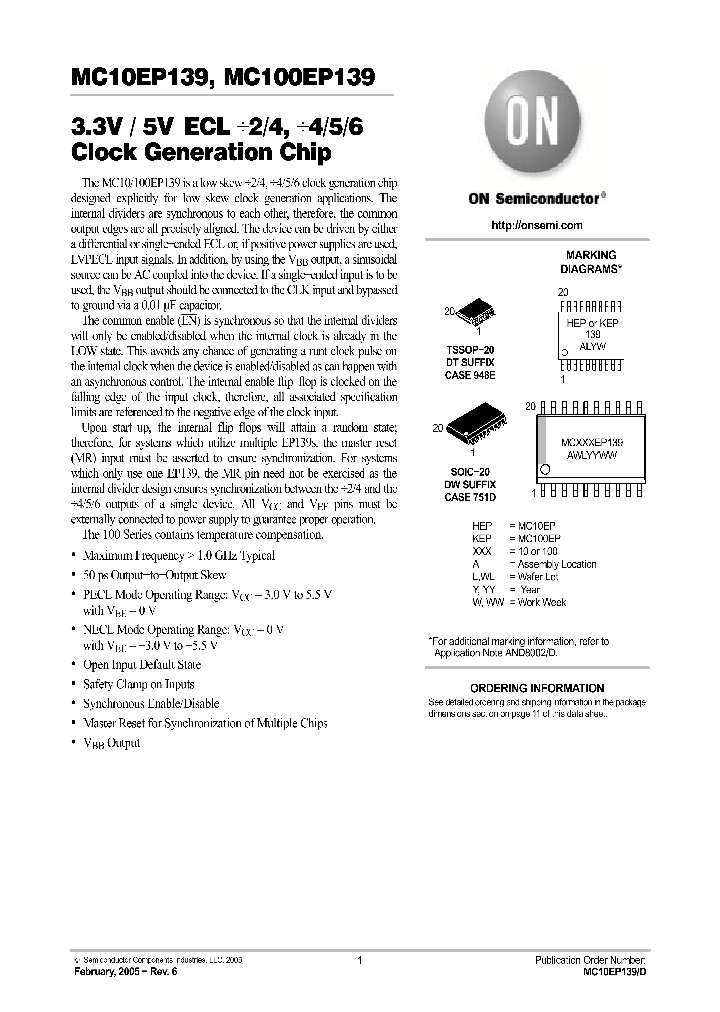 MC10EP139_743191.PDF Datasheet