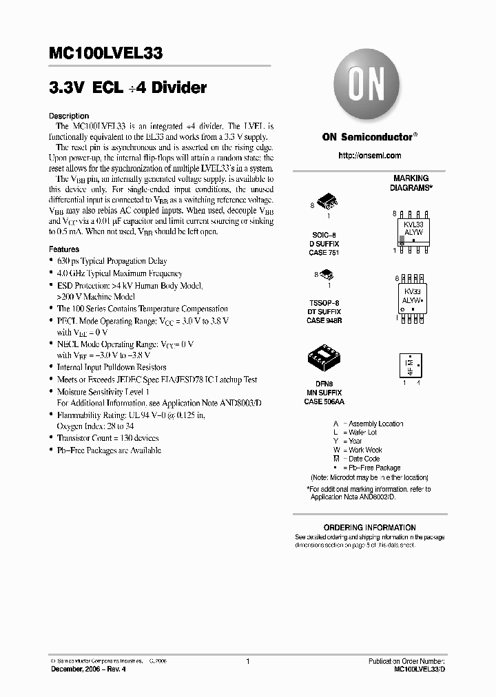 MC100LVEL33D_753371.PDF Datasheet