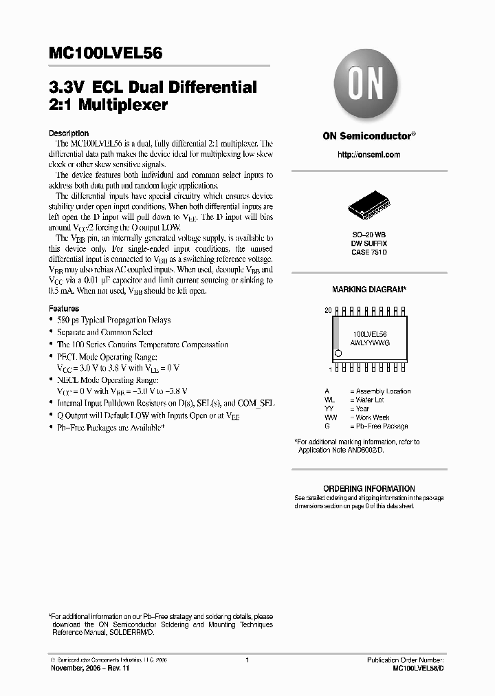 MC100LVEL56DW_753389.PDF Datasheet
