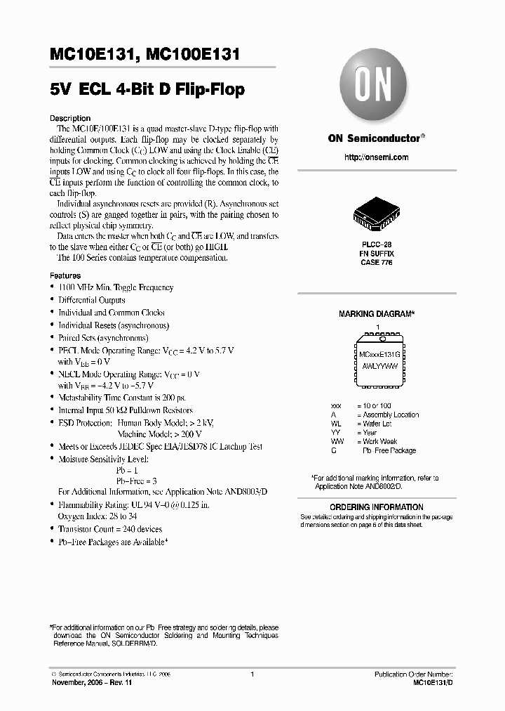 MC10E131FNR2_896789.PDF Datasheet