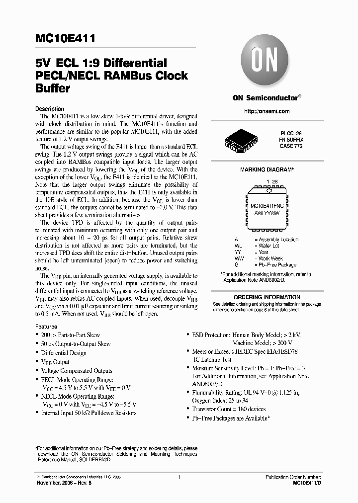 MC10E411FN_742232.PDF Datasheet