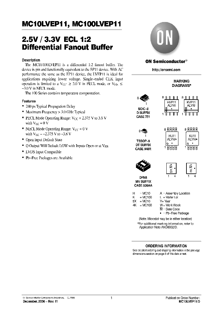 MC100LVEP11DG_743152.PDF Datasheet