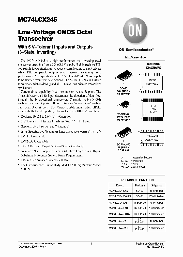 MC74LCX245_1277154.PDF Datasheet