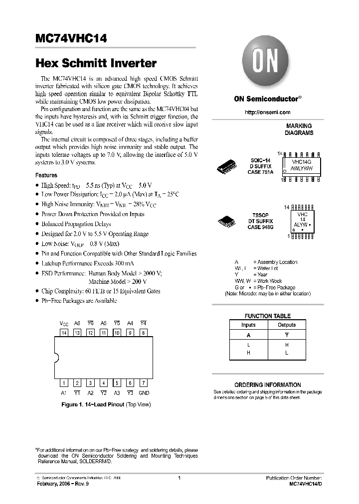 MC74VHC14DR2_750539.PDF Datasheet