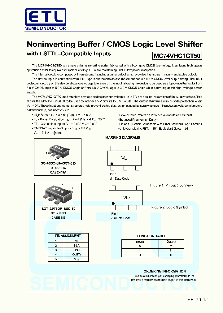 MC74VHC1GT50DFT1_648595.PDF Datasheet