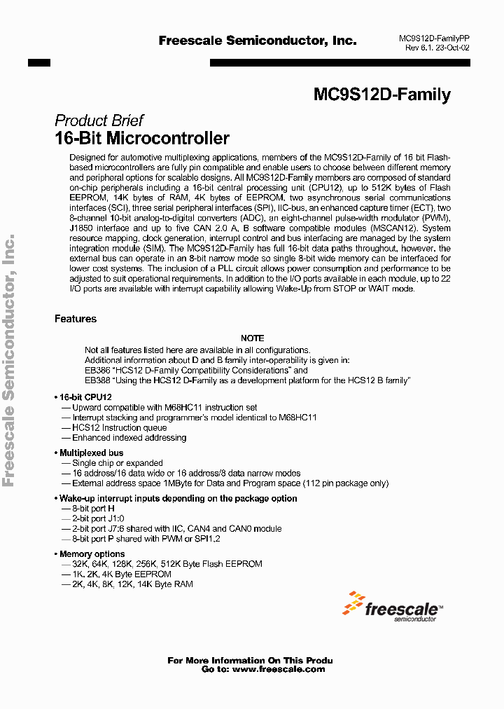 MC9S12DT512_1277598.PDF Datasheet