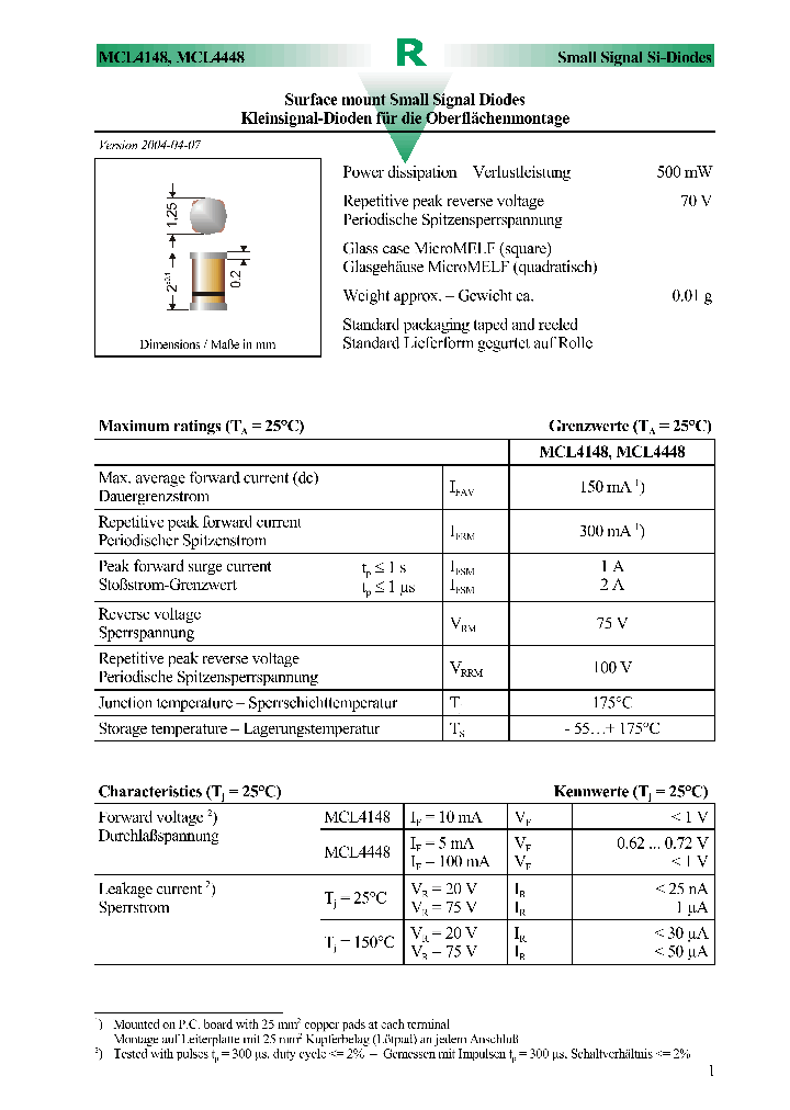MCL4148_942157.PDF Datasheet