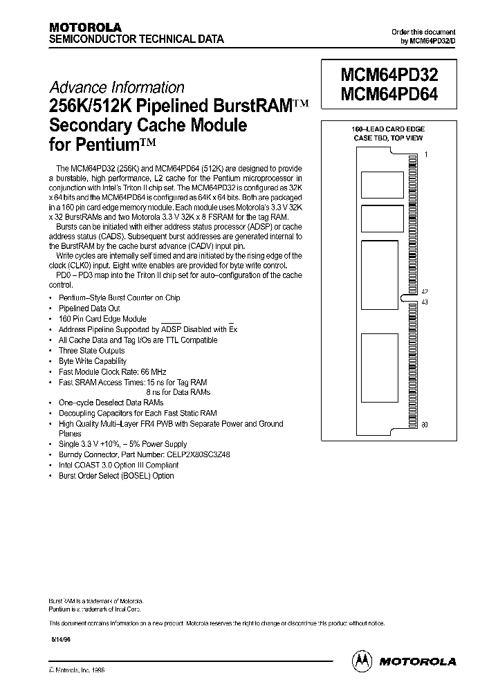 MCM64PD64SG66_1277813.PDF Datasheet