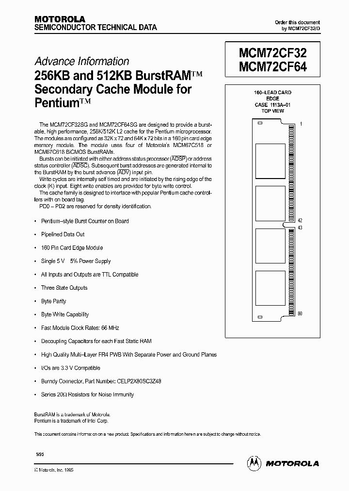 MCM72CF64SG66_1277888.PDF Datasheet