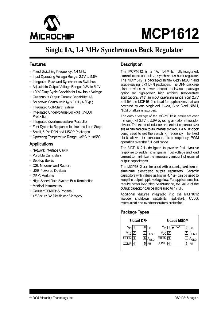 MCP1612T-IMS_1277915.PDF Datasheet