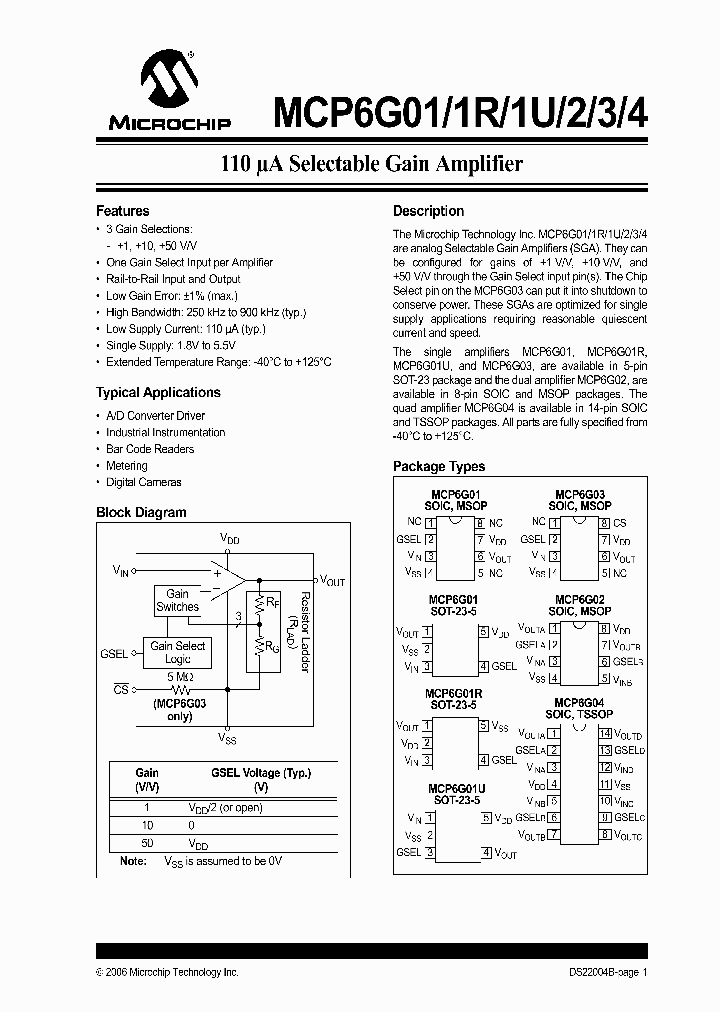 MCP6G04T-EST_1278003.PDF Datasheet
