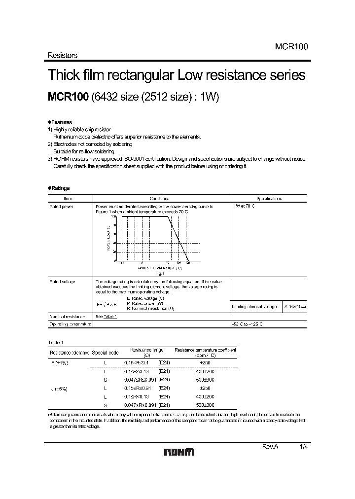 MCR1001_1278024.PDF Datasheet