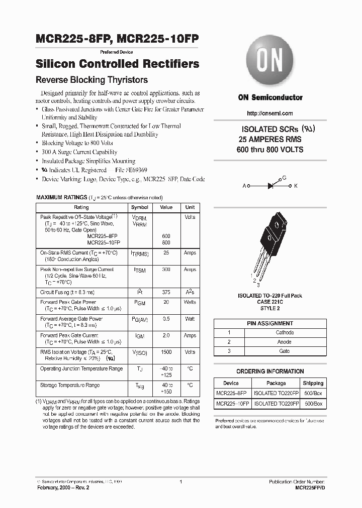 MCR225-8FP_1278046.PDF Datasheet