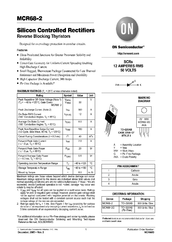 MCR6805_742461.PDF Datasheet