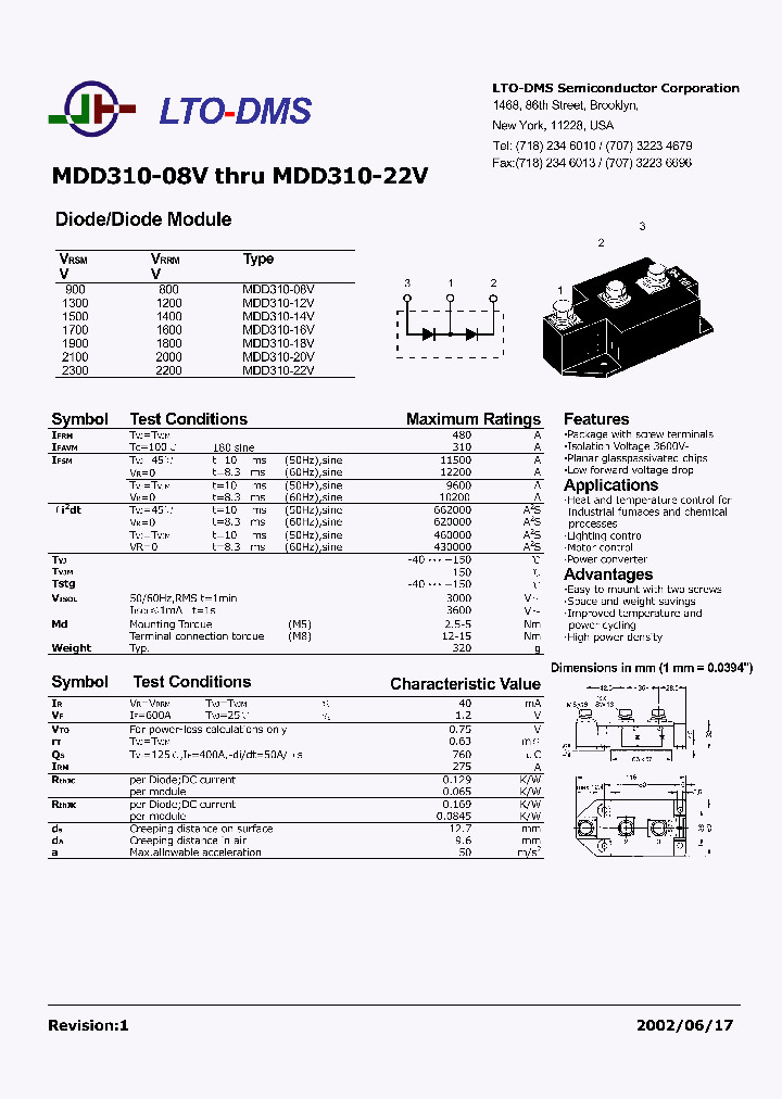 MDD310-22V_1278253.PDF Datasheet