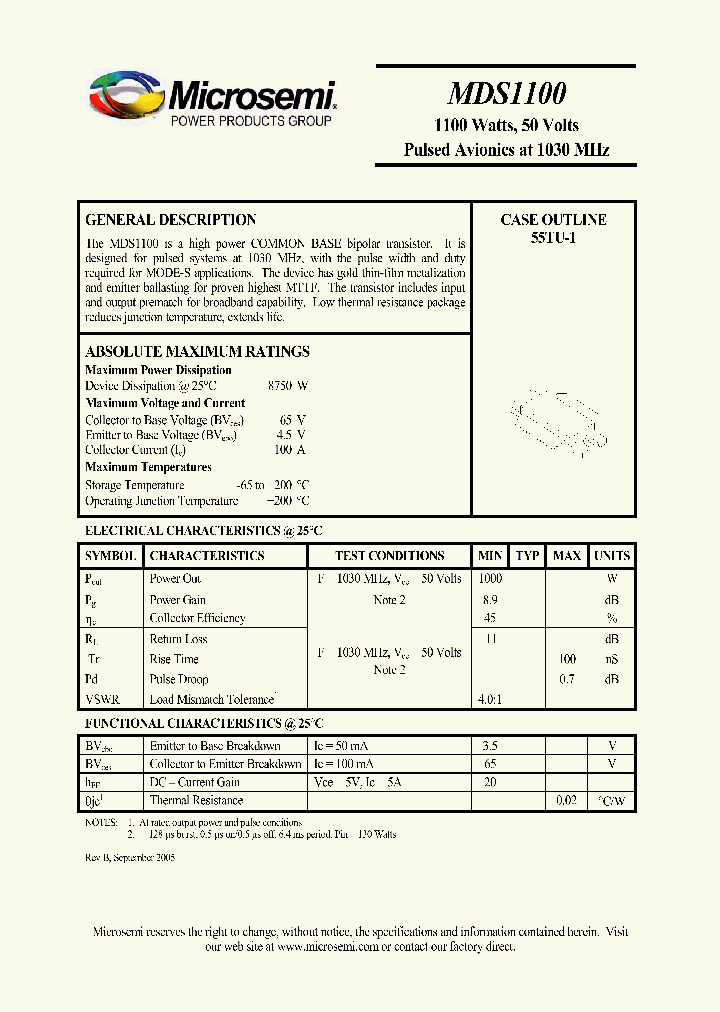 MDS1100_1154477.PDF Datasheet