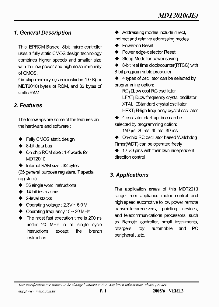MDT2010_1082179.PDF Datasheet