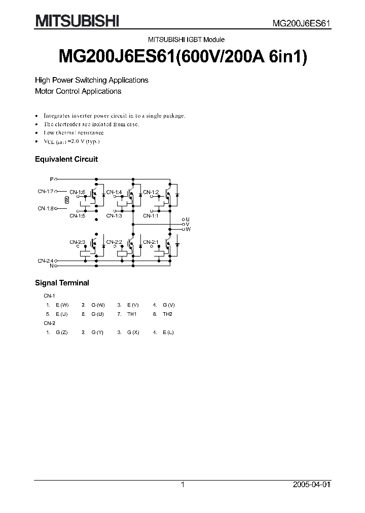 MG200J6ES61_1156783.PDF Datasheet