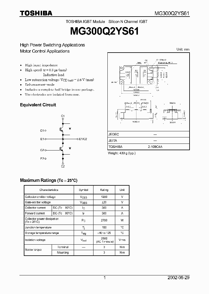 MG300Q2YS61_1031605.PDF Datasheet