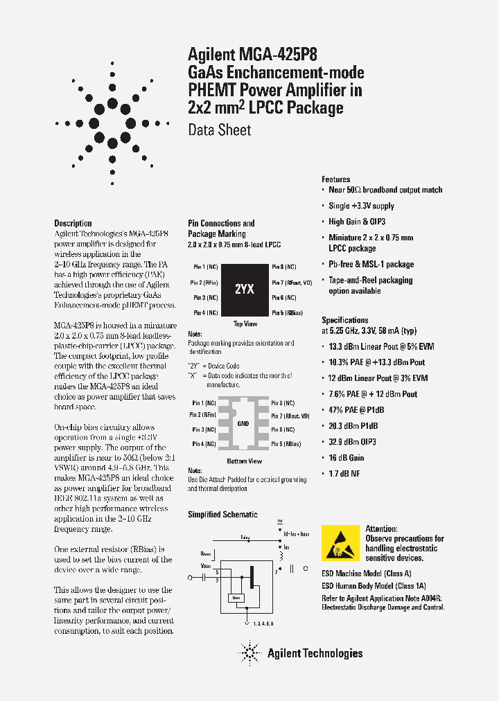 MGA-425P8_1278570.PDF Datasheet