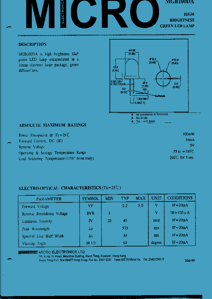 MGB100DA_1278587.PDF Datasheet