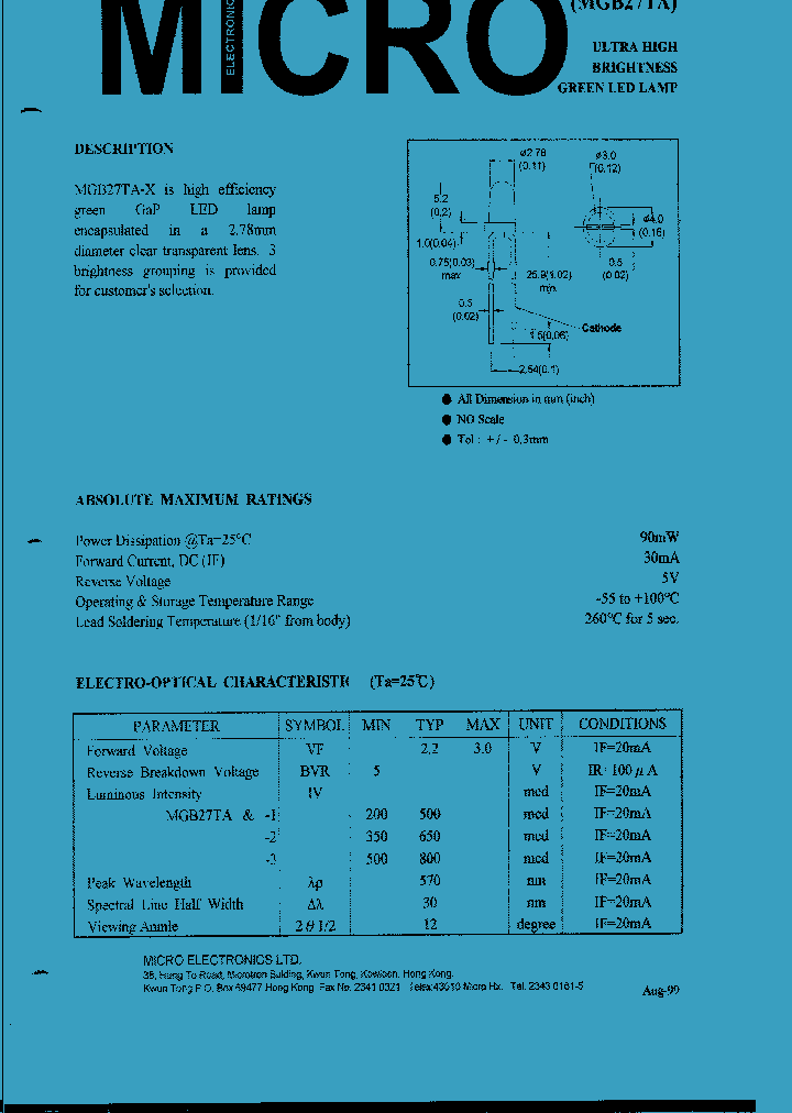 MGB27TA-X_1278591.PDF Datasheet