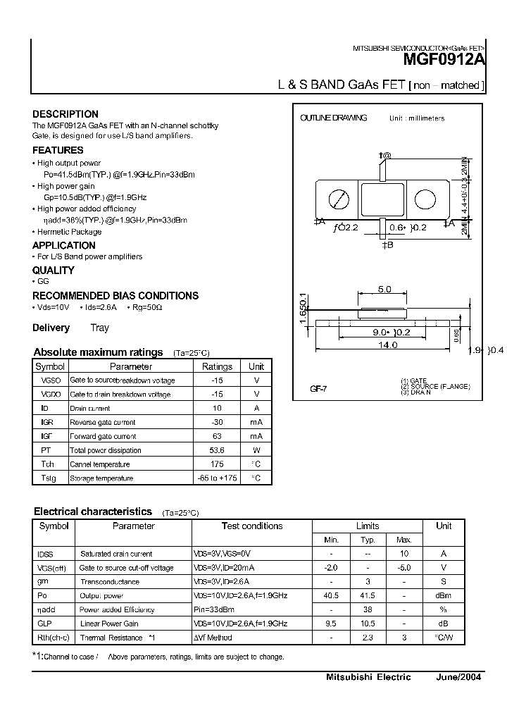 MGF0912A_1278644.PDF Datasheet