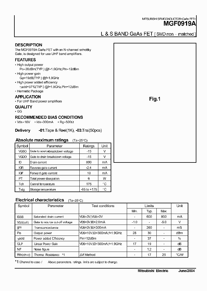 MGF0919A_1278651.PDF Datasheet