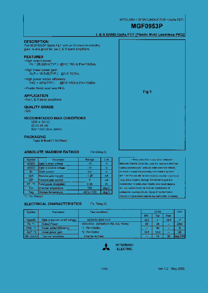 MGF0953P_1278654.PDF Datasheet