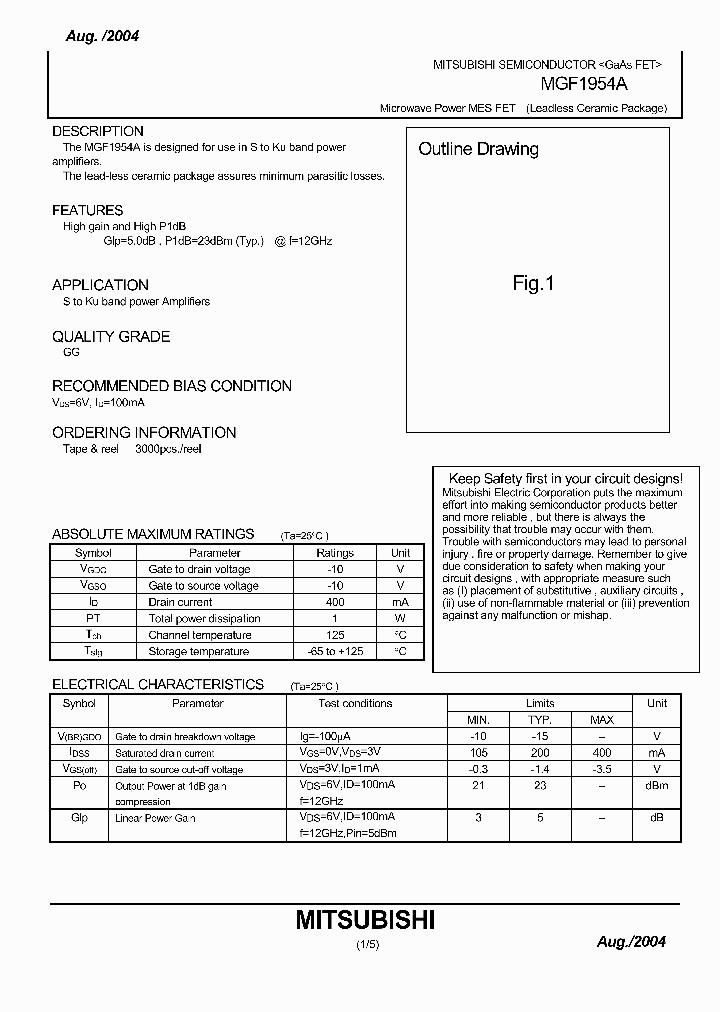 MGF1954A_1278668.PDF Datasheet