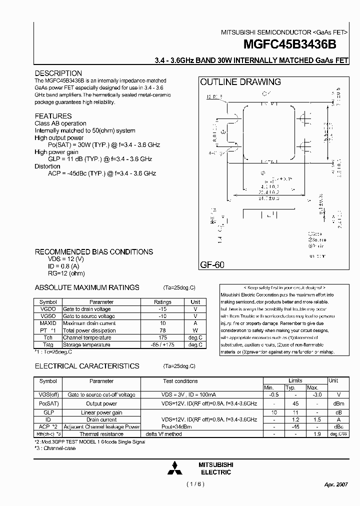 MGFC45B3436B_1278759.PDF Datasheet