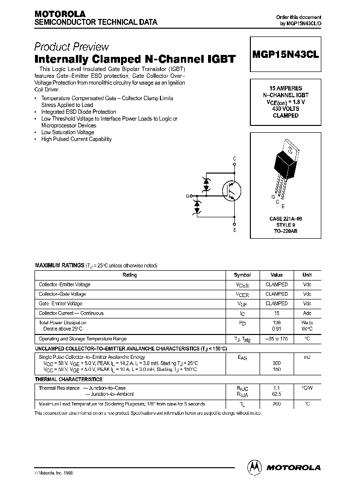 MGP15N43CL_1278835.PDF Datasheet
