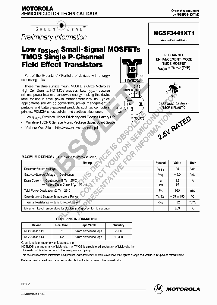 MGSF3441XT3_1278875.PDF Datasheet