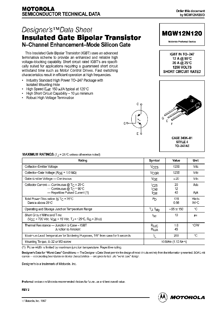 MGW12N120_1278885.PDF Datasheet