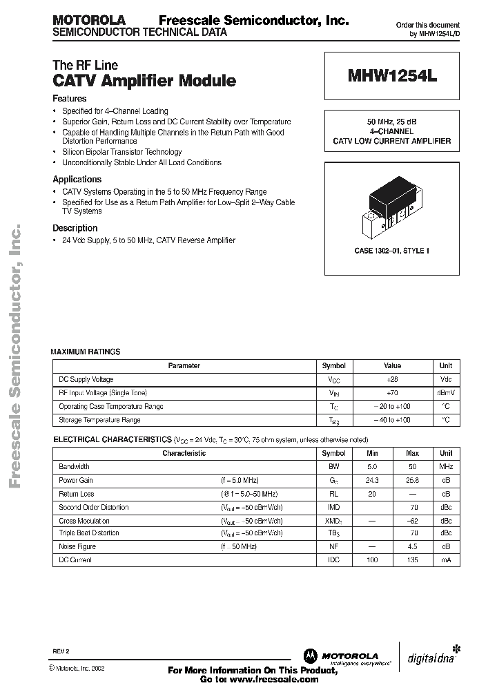 MHW1254L_1279152.PDF Datasheet