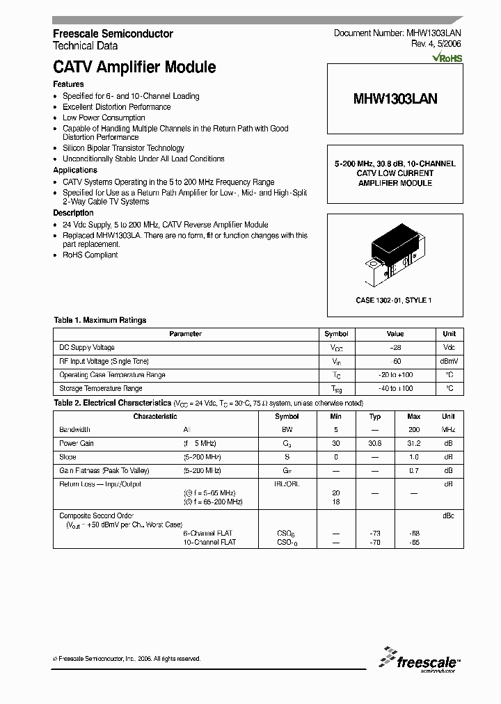 MHW1303LAN_1030787.PDF Datasheet