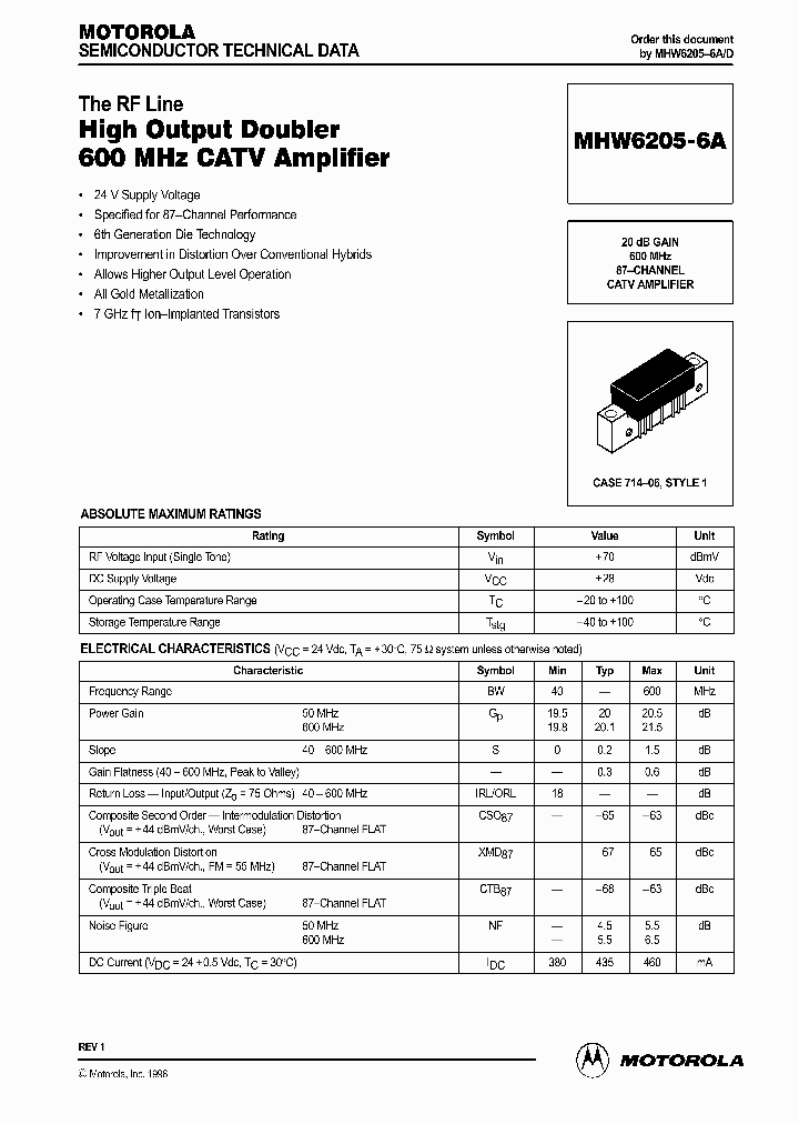 MHW6205-6A_1279166.PDF Datasheet