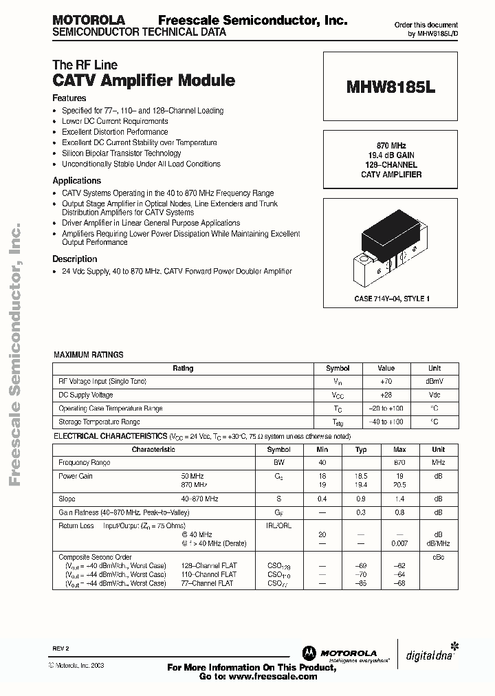 MHW8185L_1279174.PDF Datasheet