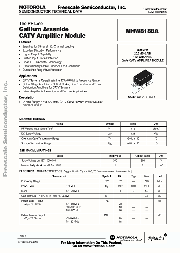 MHW8188A_1279176.PDF Datasheet