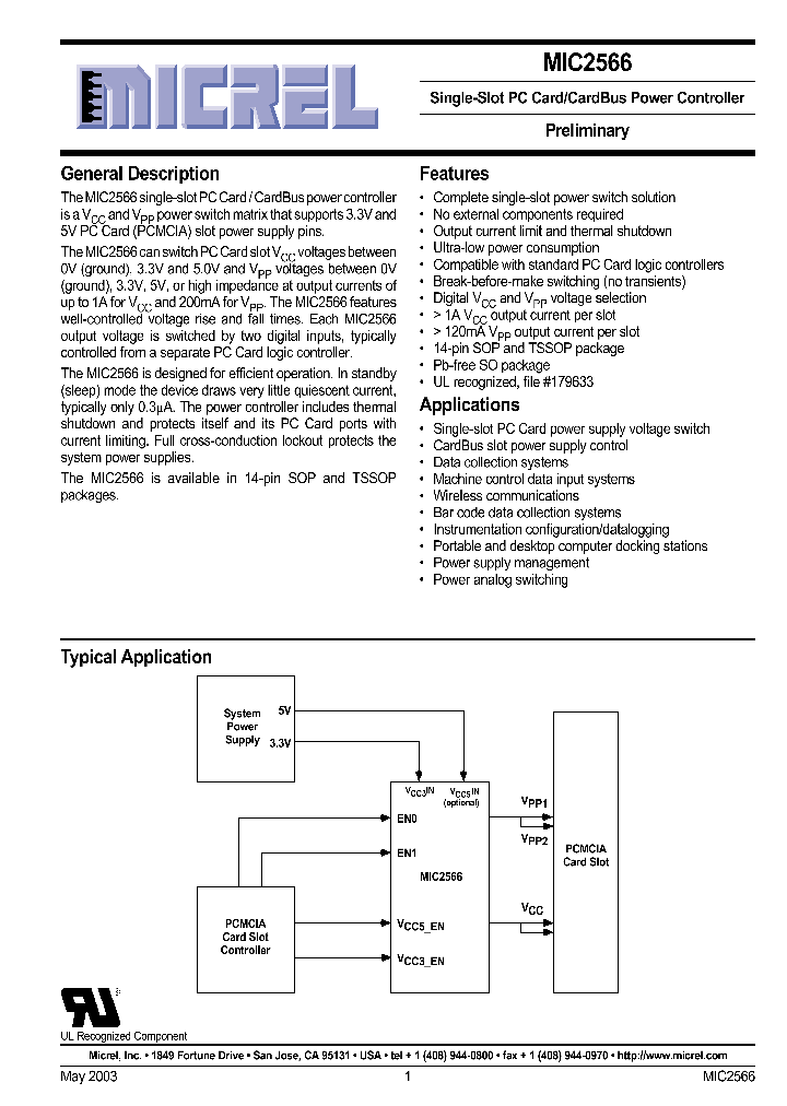 MIC2566-1BM_1049688.PDF Datasheet