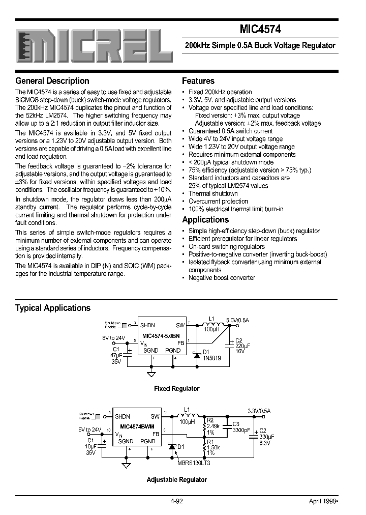 MIC4574BWM_1279378.PDF Datasheet