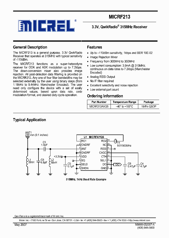 MICRF213AYQS_1279520.PDF Datasheet