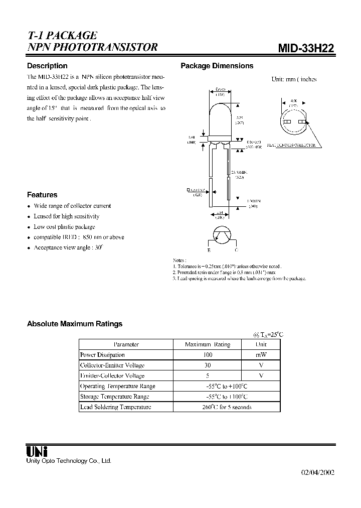 MID-33H22_1279548.PDF Datasheet