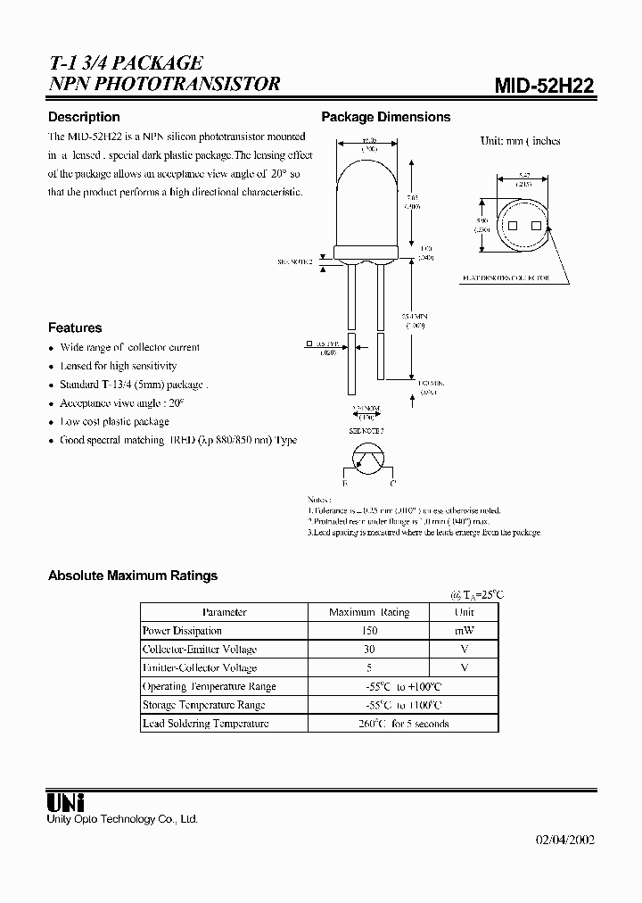 MID-52H22_1279556.PDF Datasheet