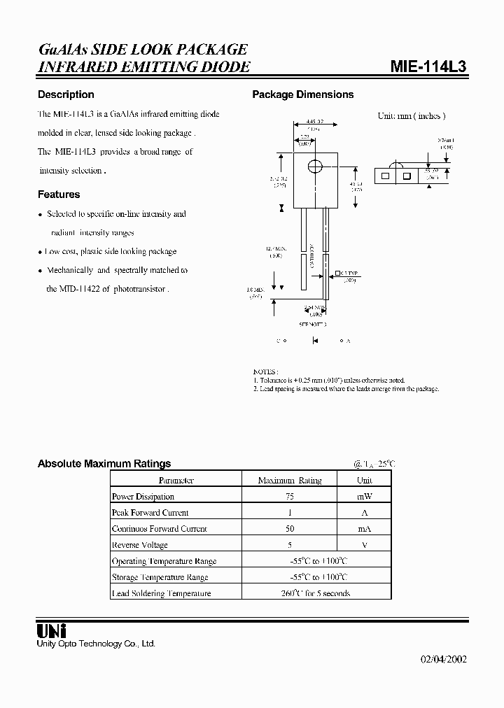 MIE-114L3_1279589.PDF Datasheet
