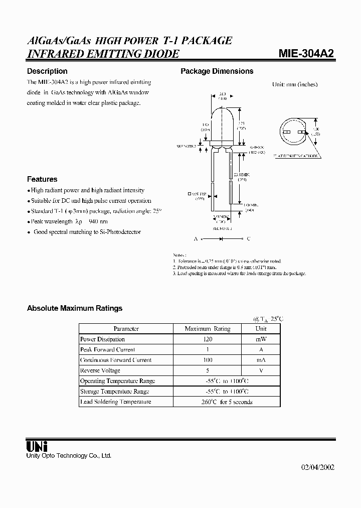 MIE-304A2_1279600.PDF Datasheet