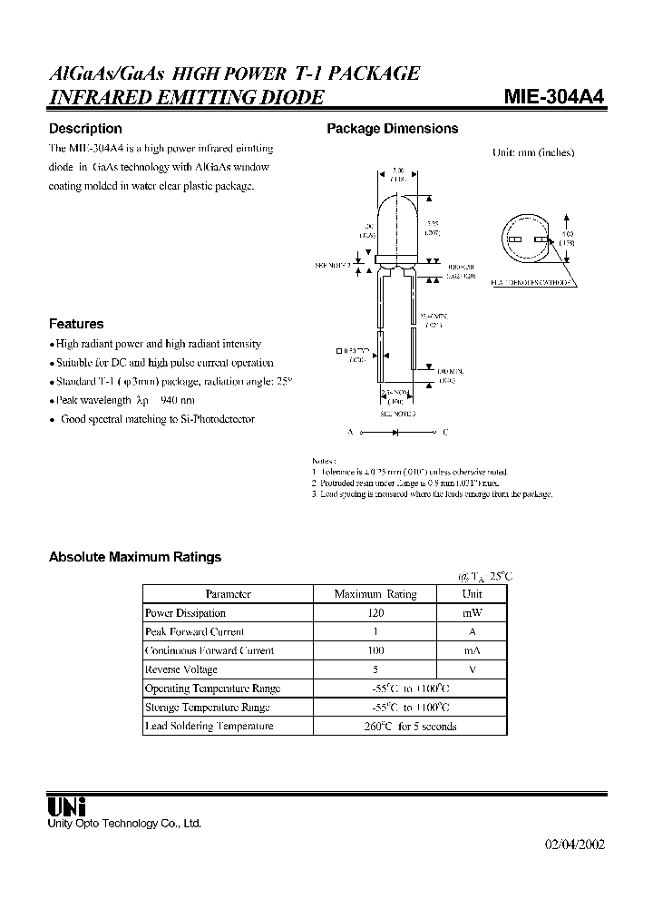 MIE-304A4_1279601.PDF Datasheet