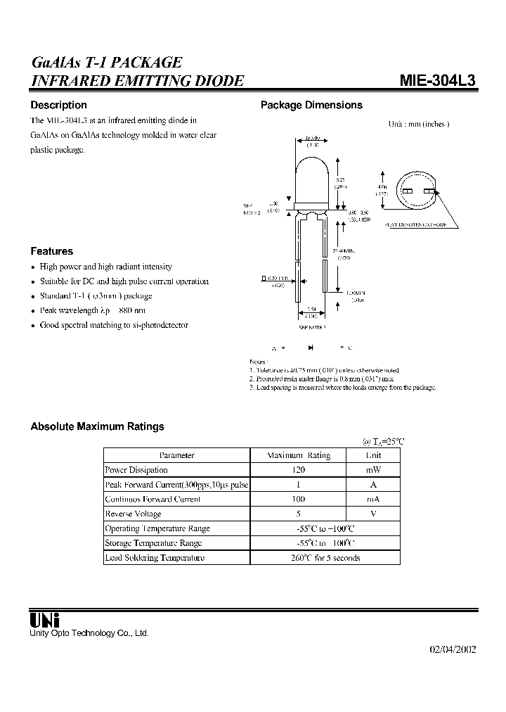 MIE-304L3_1279604.PDF Datasheet